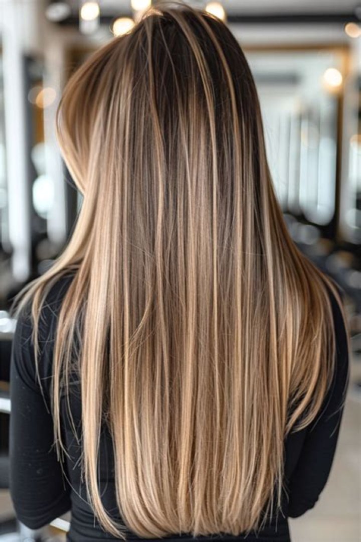 Blond hair, dark pubes